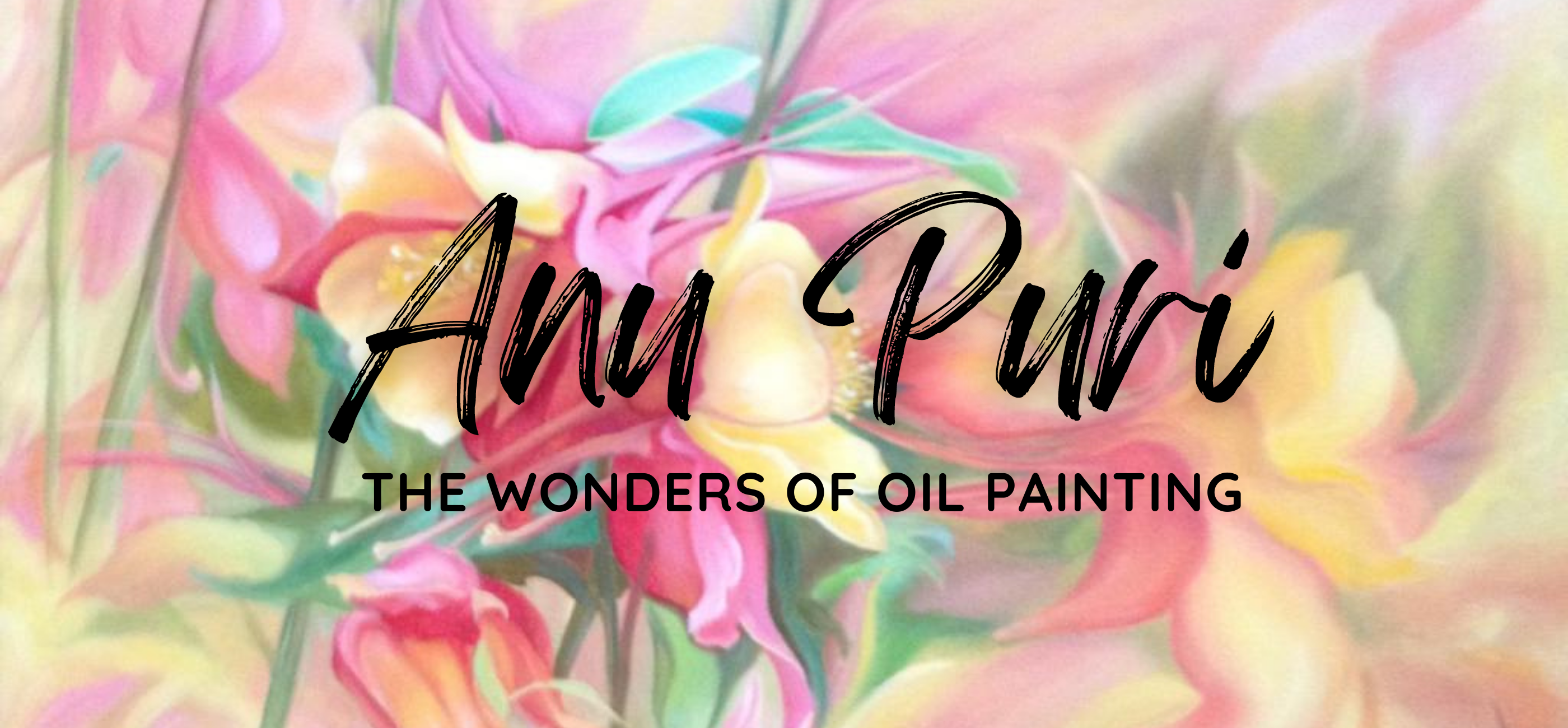 Artwork Collage of some paintings by Anu Puri